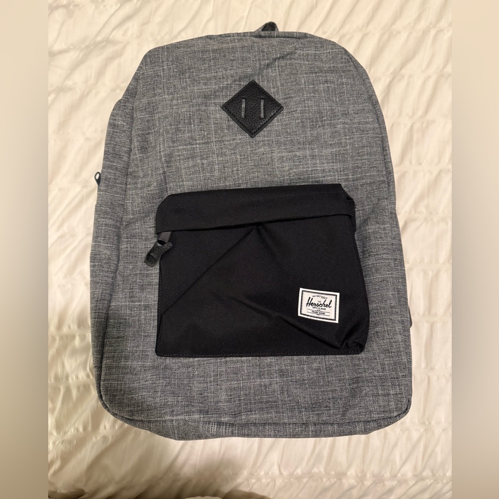 Herschel Supply Company Gray and Black Backpack